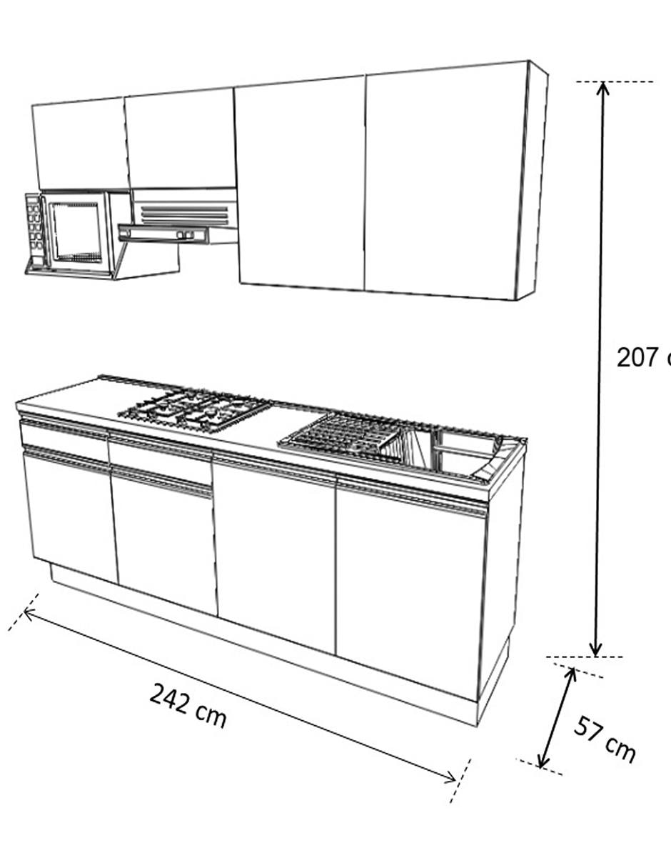 Cocina Integral Roma blanca Cocina Integral Roma blanca