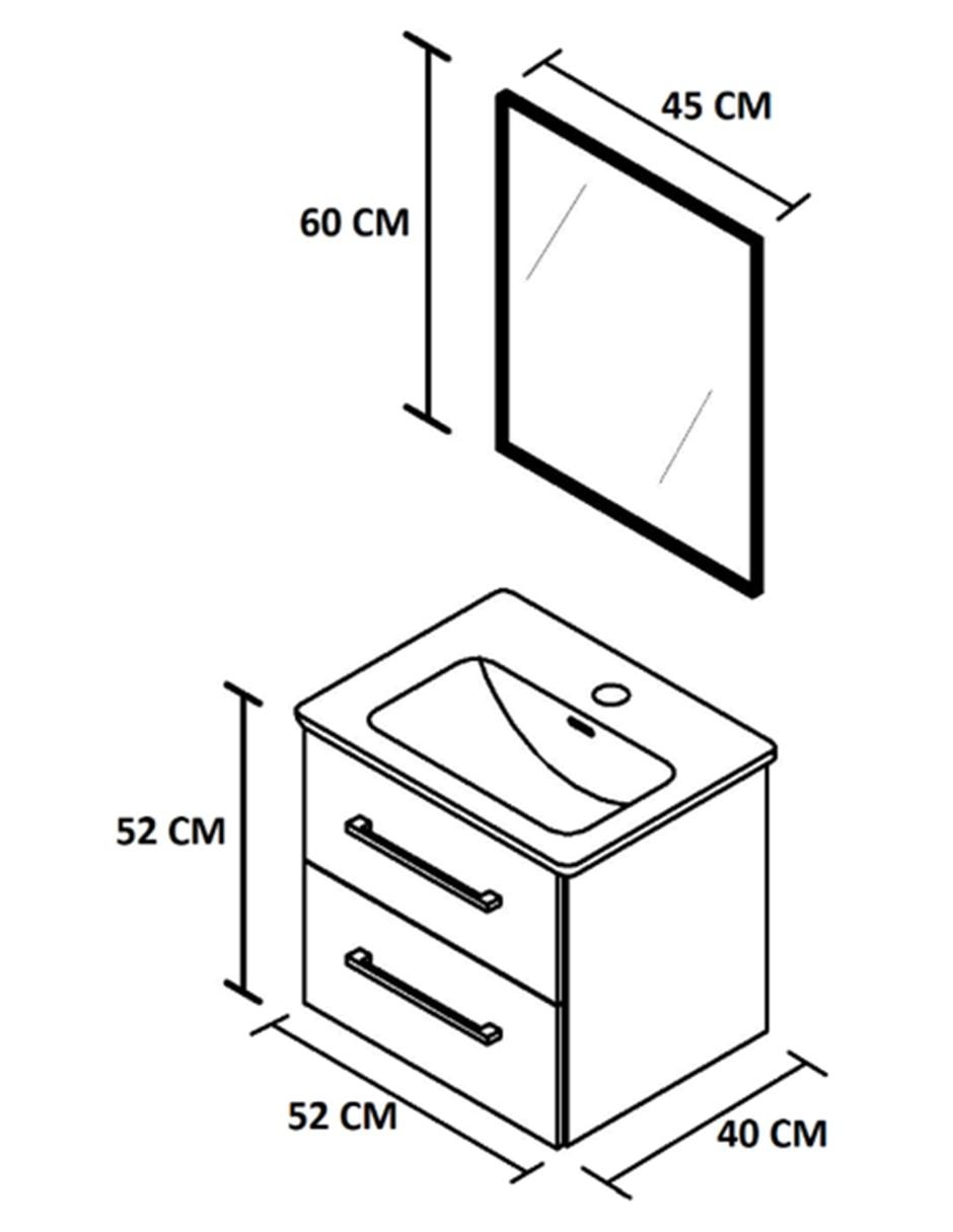 Mueble de baño Bannio Urban de cerámica