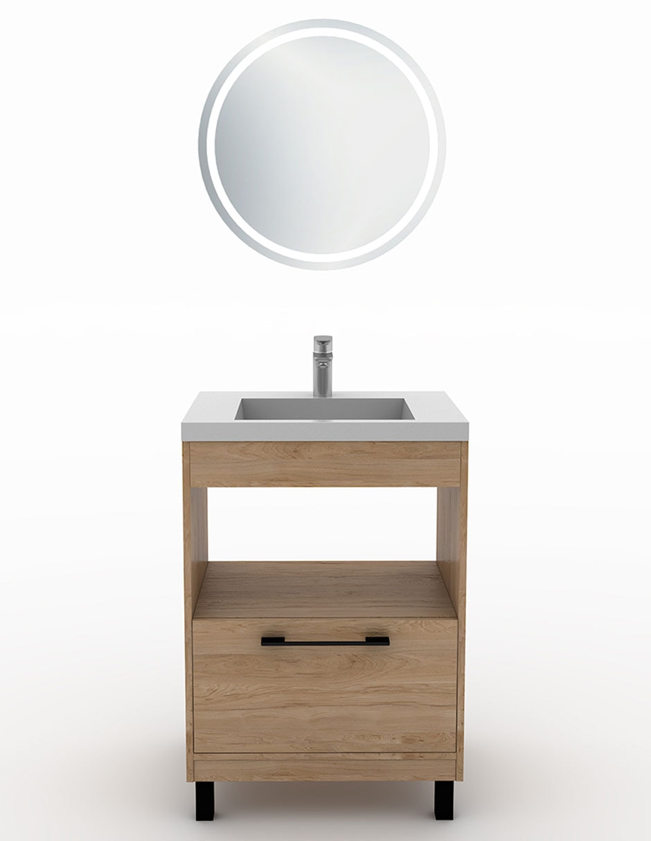 Paquete de baño Olivia de melamina armable
