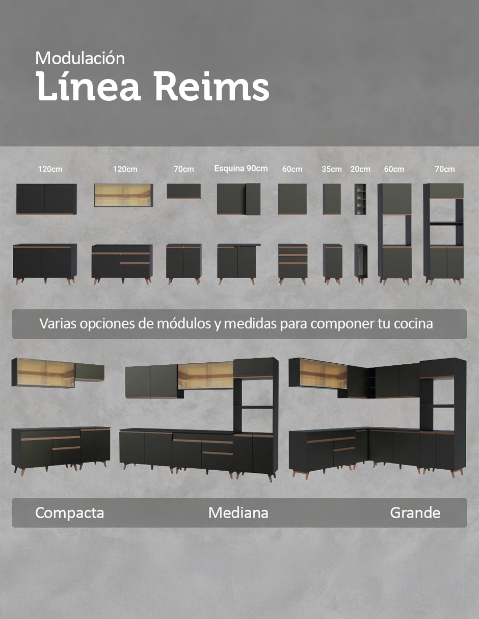 Alacena armable Madesa Reims MDP
