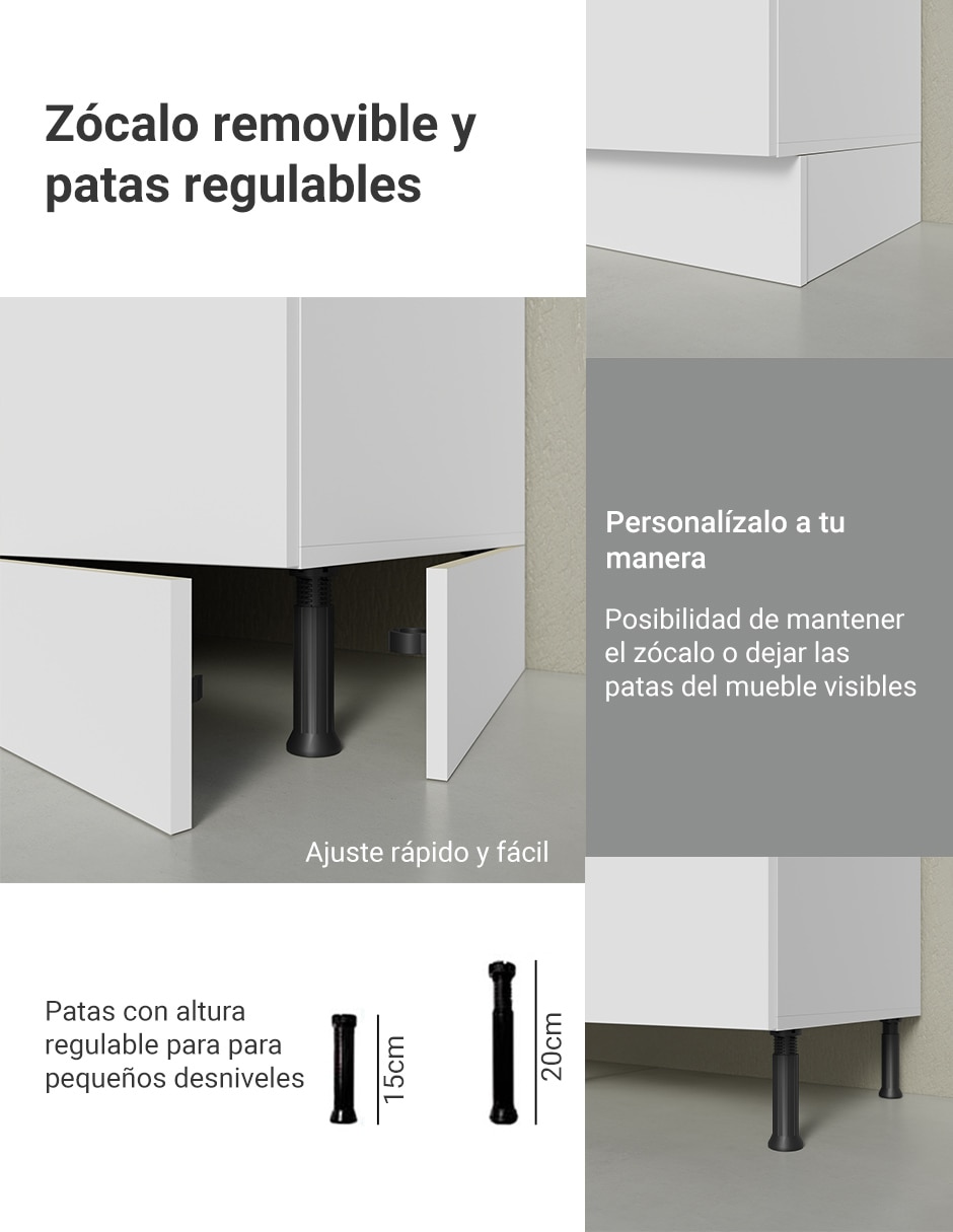 Gabinete armable glamy de mdp
