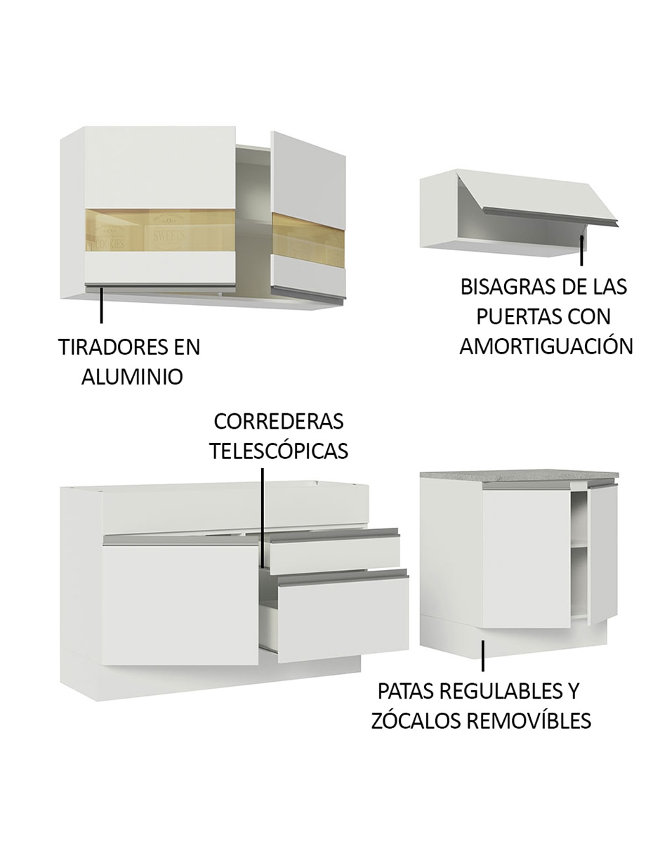 Cocina integral Madesa Glamy