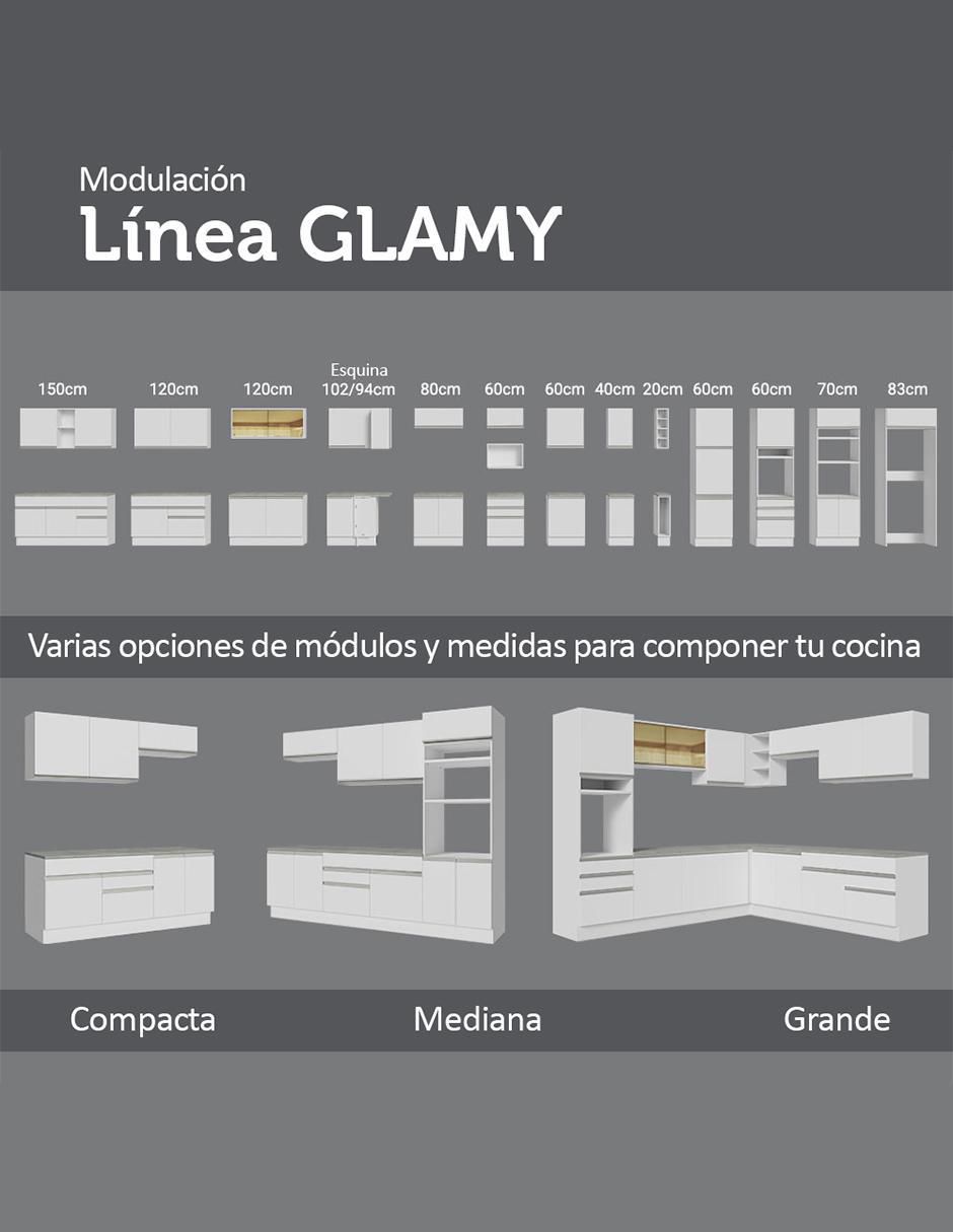 Cocina integral Madesa Glamy