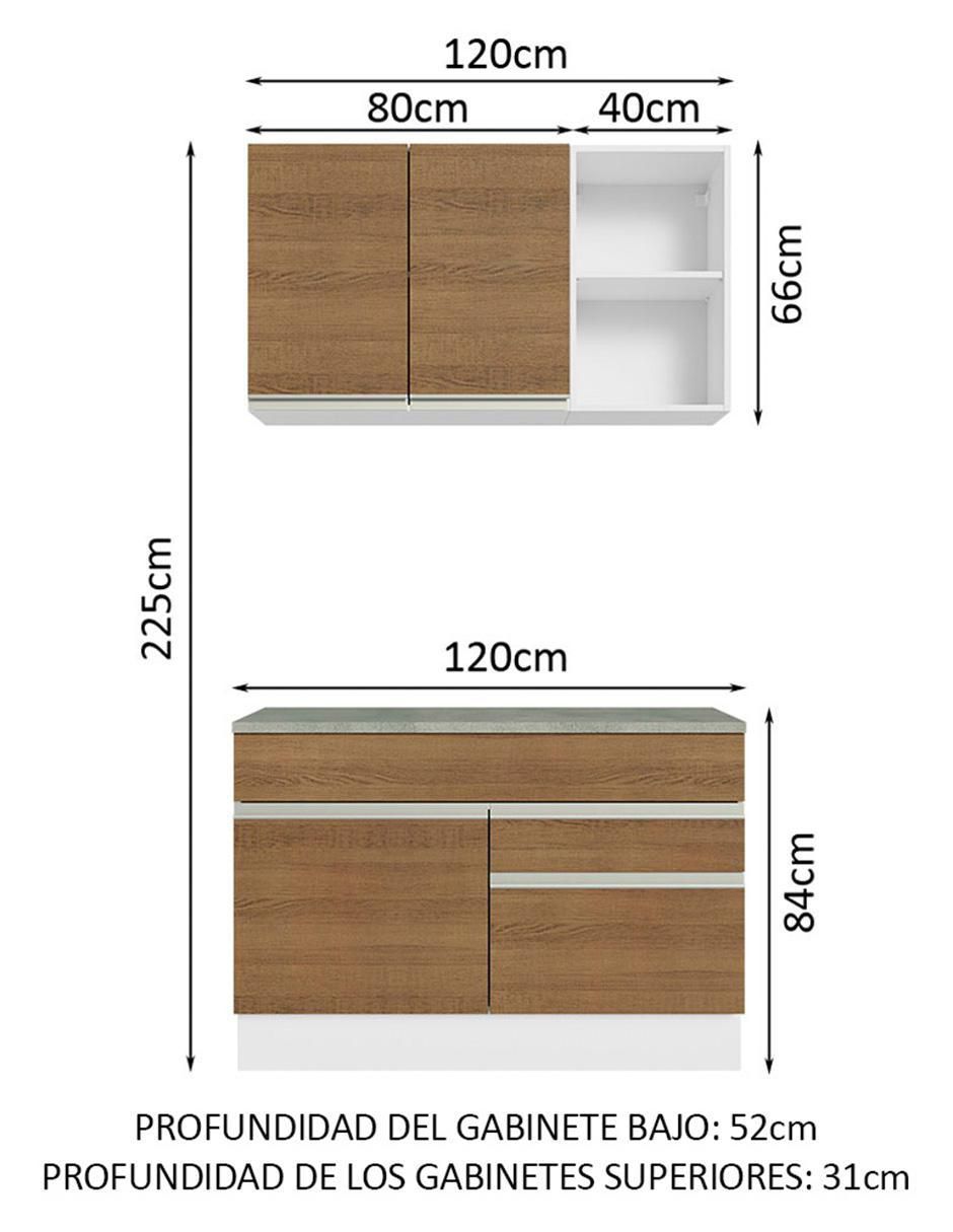 Cocina integral Madesa Glamy