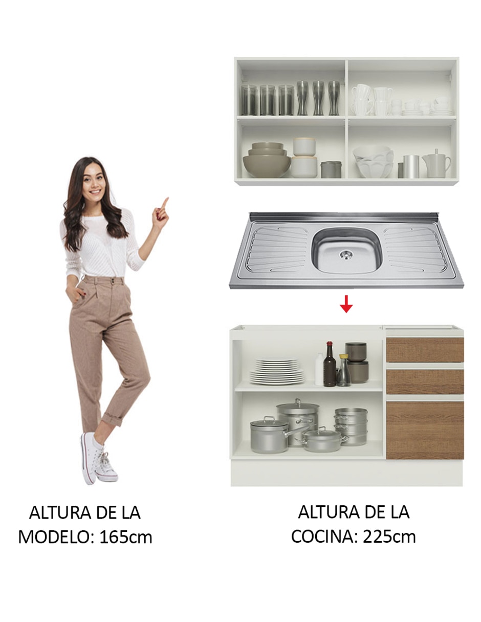 Cocina integral Madesa Glamy