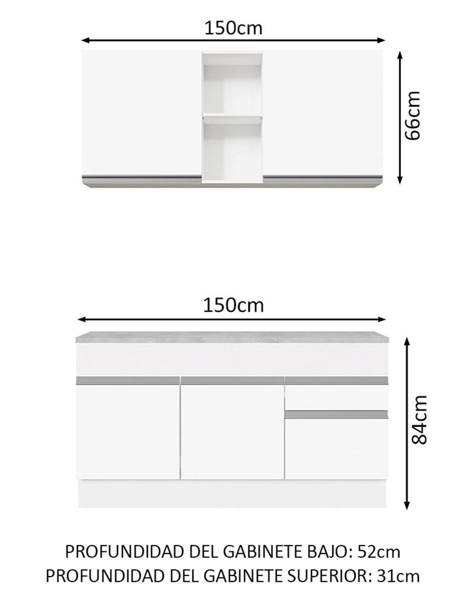 Cocina integral Madesa Glamy