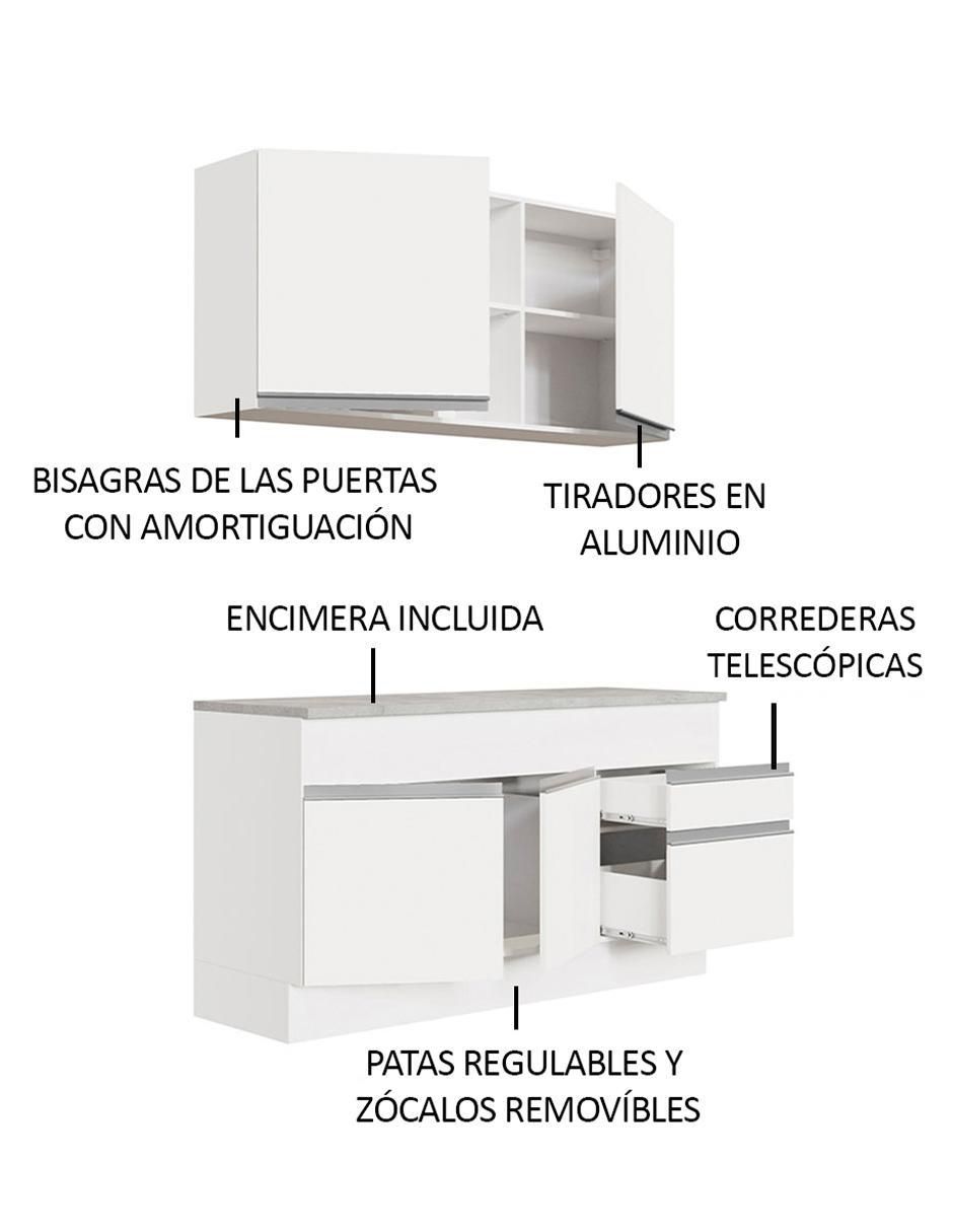 Cocina integral Madesa Glamy