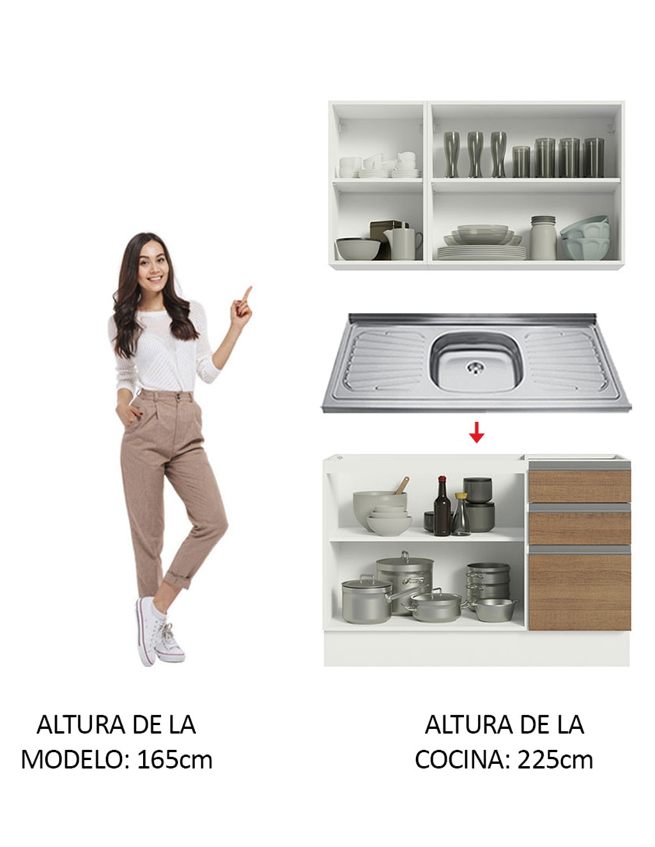 Cocina integral Madesa Glamy