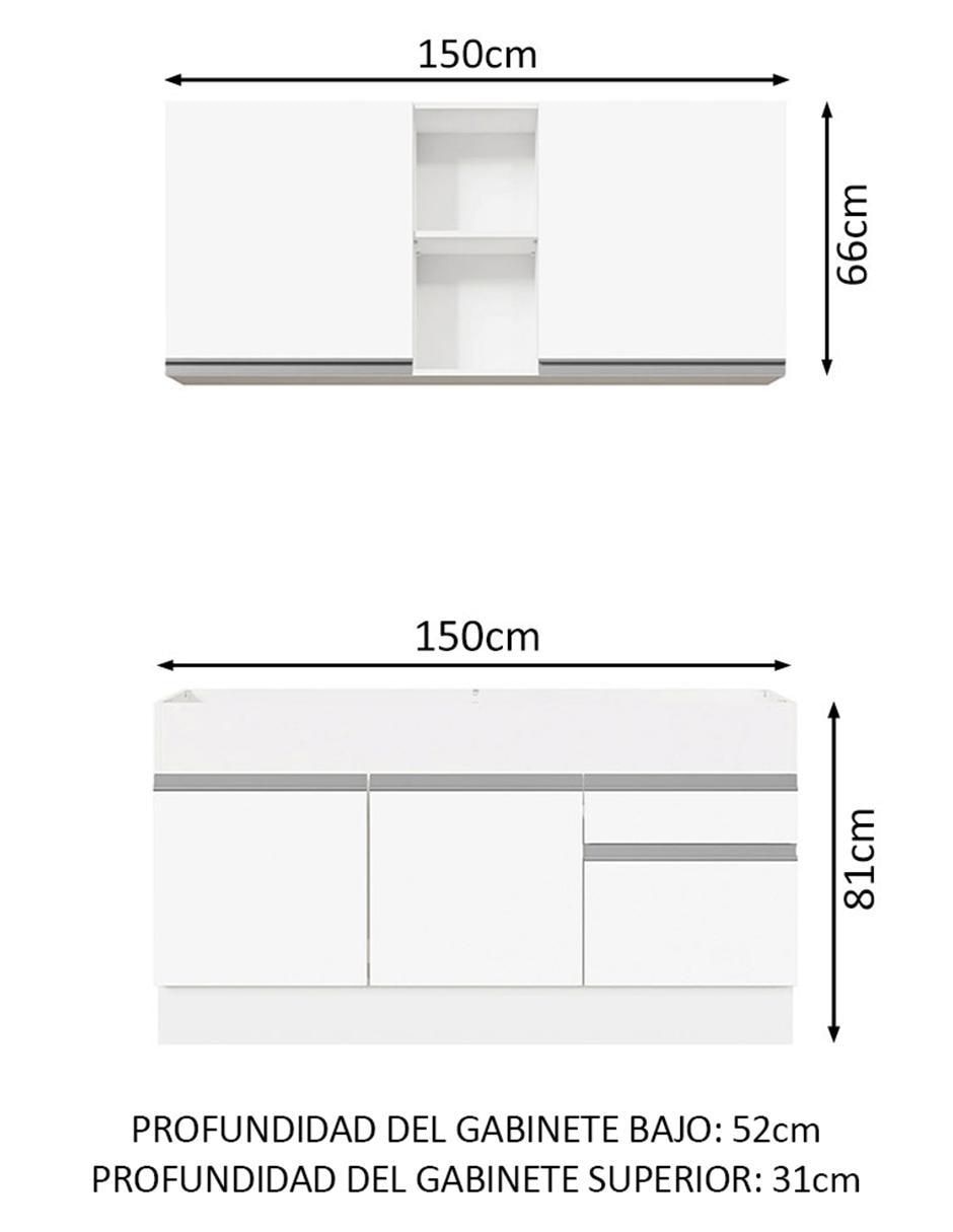 Cocina integral Madesa Glamy
