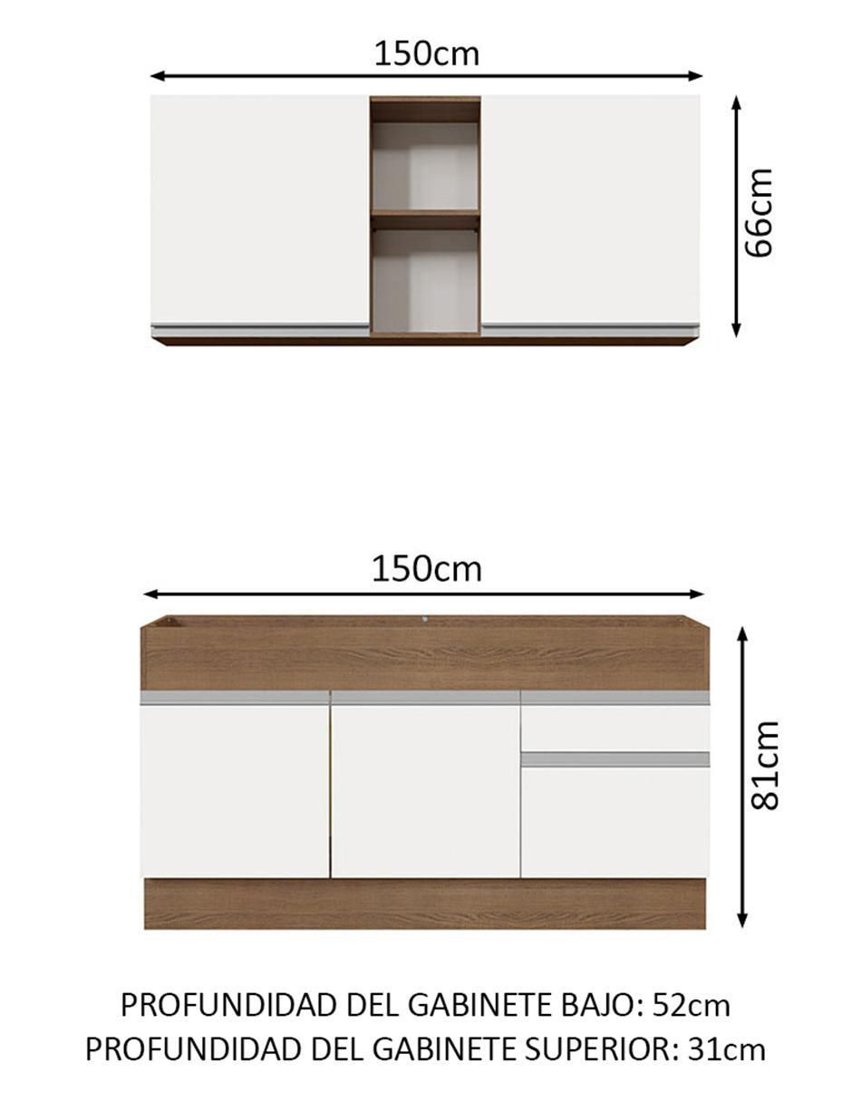 Cocina integral Madesa Glamy