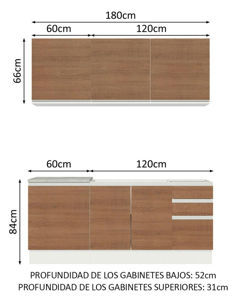 Cocina integral Madesa Glamy
