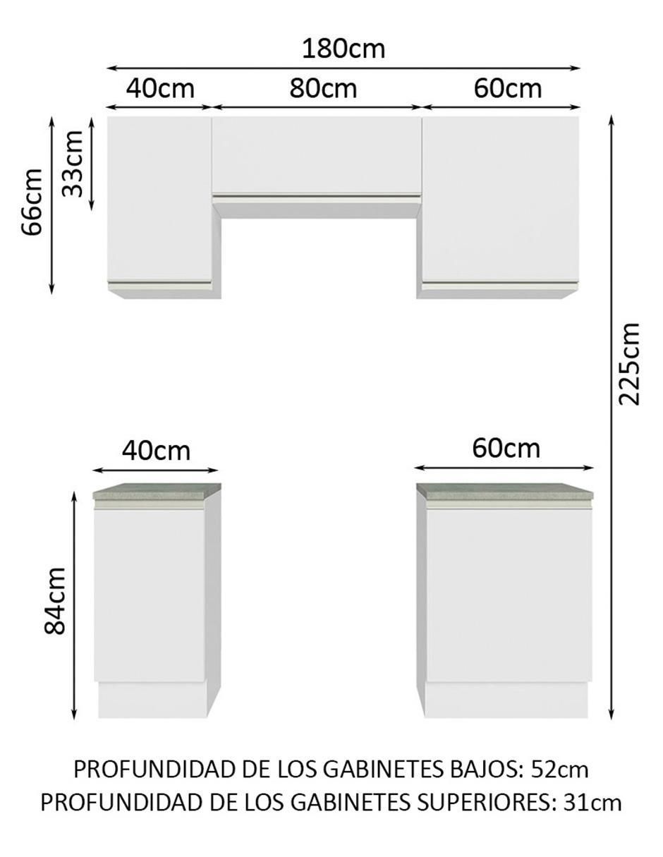 Cocina integral Madesa Glamy