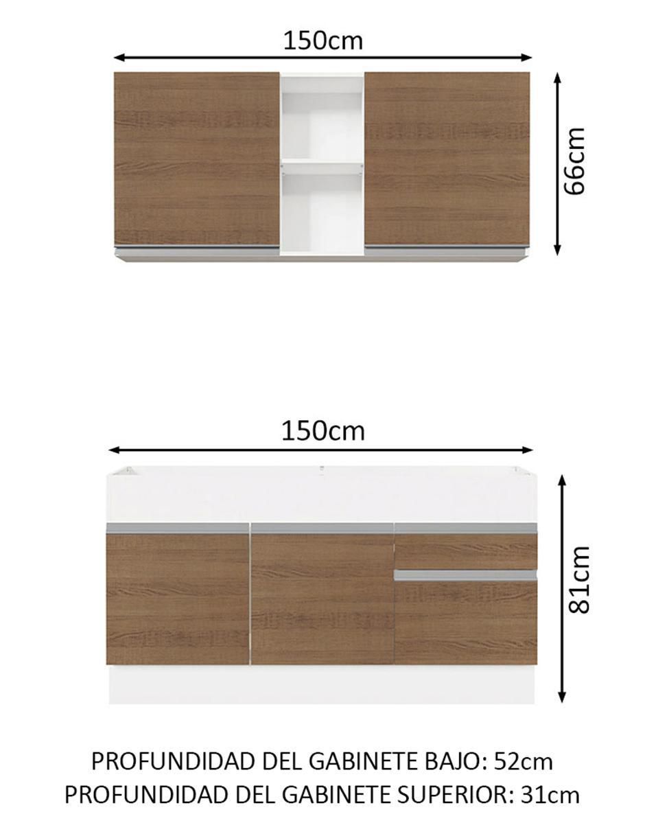 Cocina integral Madesa Glamy