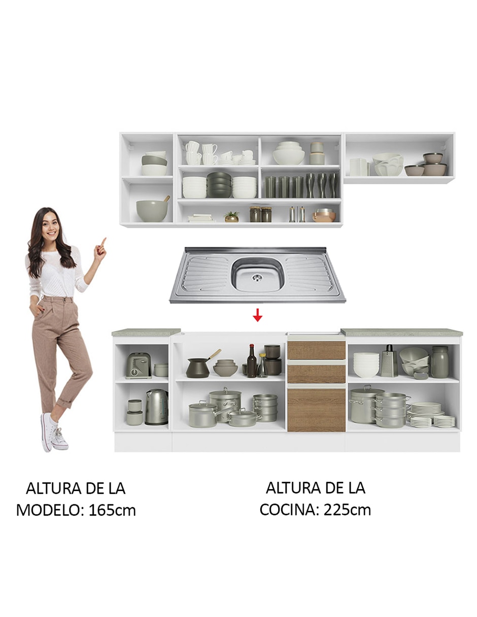 Cocina integral Madesa Glamy