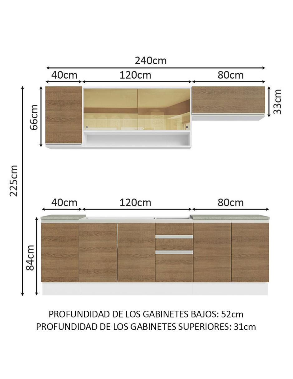 Cocina integral Madesa Glamy