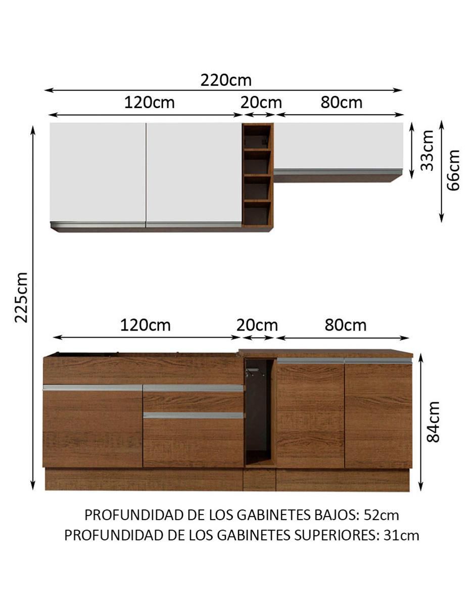 Cocina integral Madesa Parma Glamy