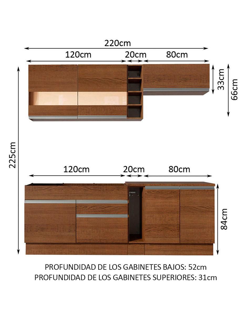 Cocina integral Madesa Parma Glamy