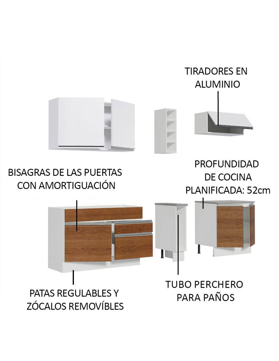 Cocina integral Madesa Parma Glamy