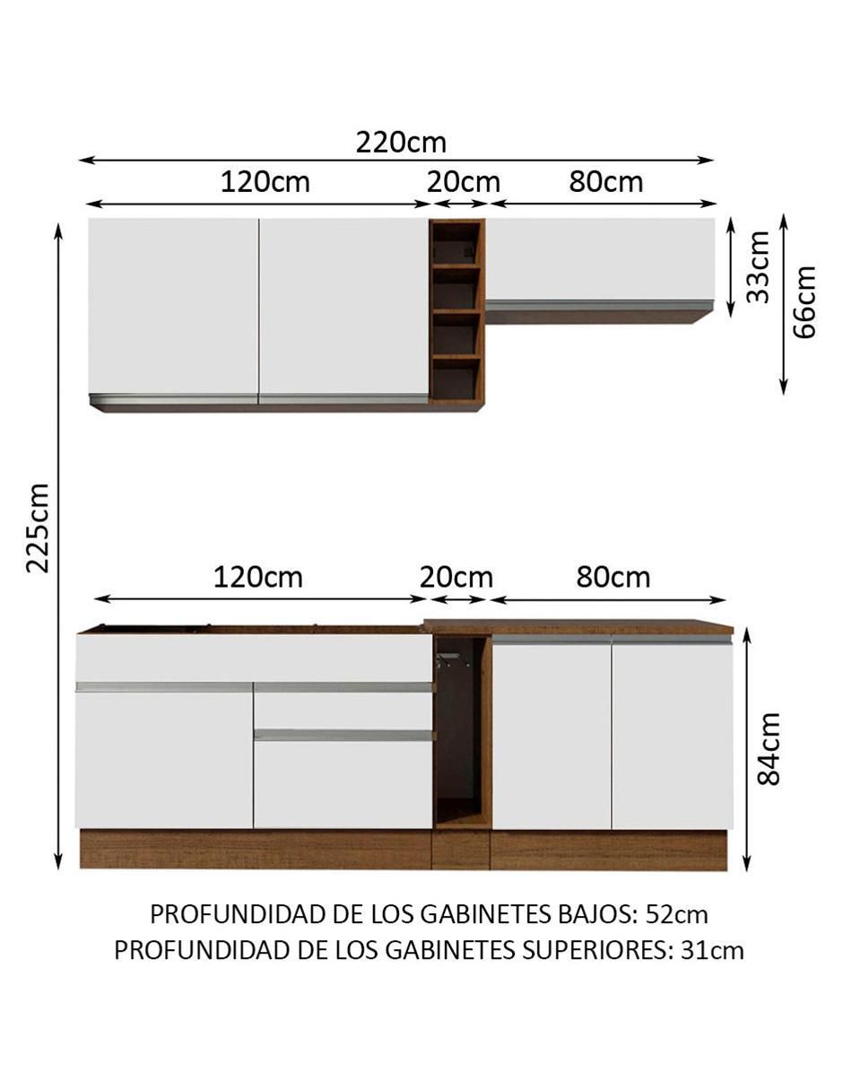 Cocina integral Madesa Parma Glamy
