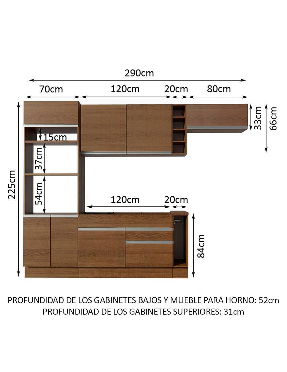 Cocina integral Madesa Safira Glamy