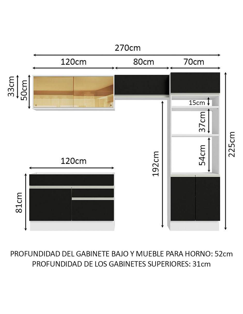 Cocina integral Madesa Glamy