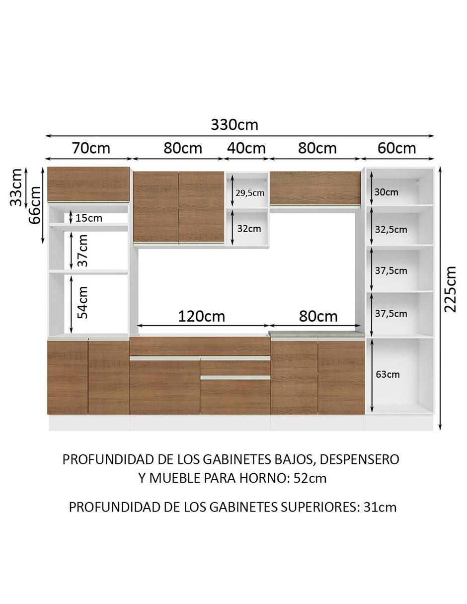 Cocina integral Madesa Glamy