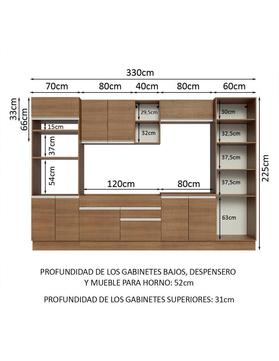 Cocina integral Madesa Glamy