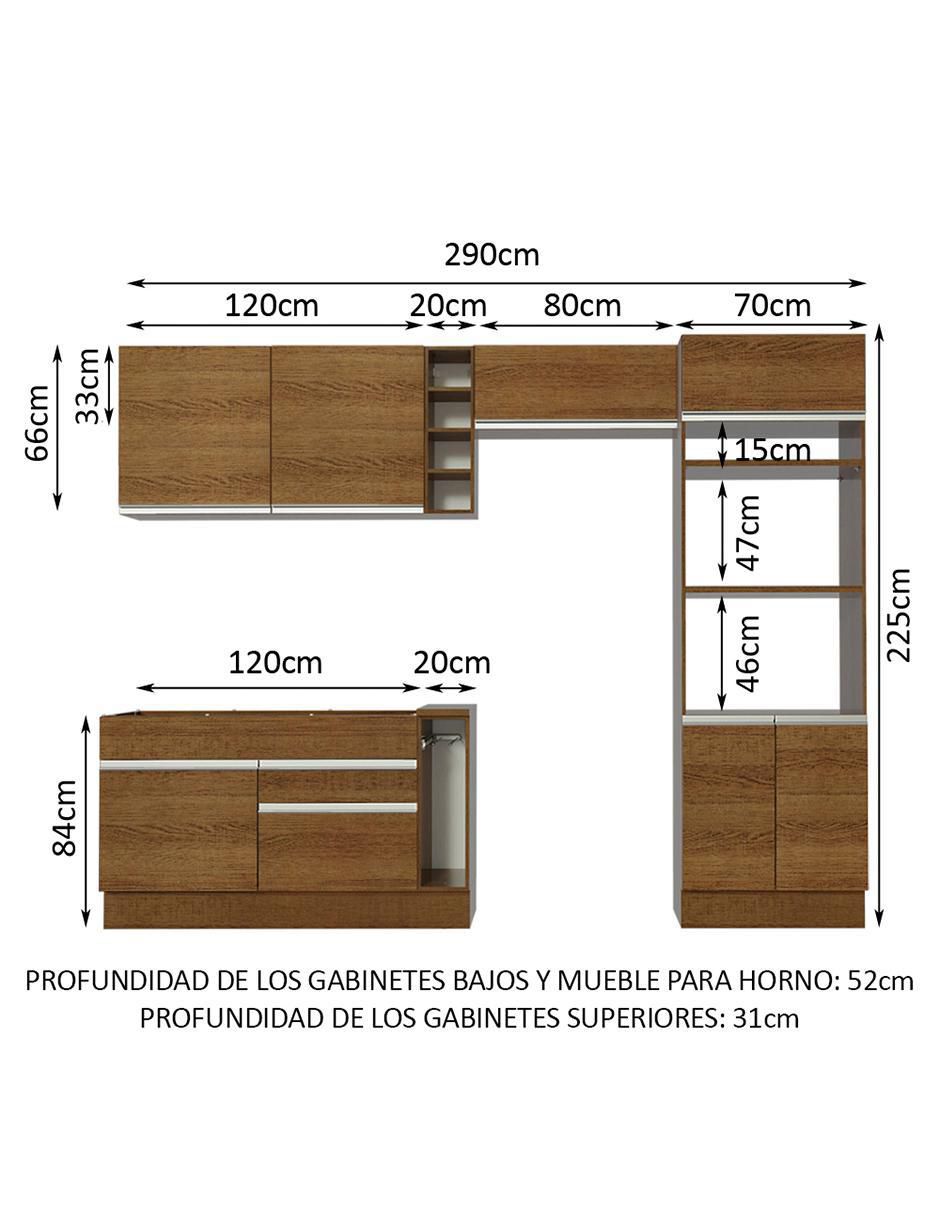 Cocina integral Madesa Glamy