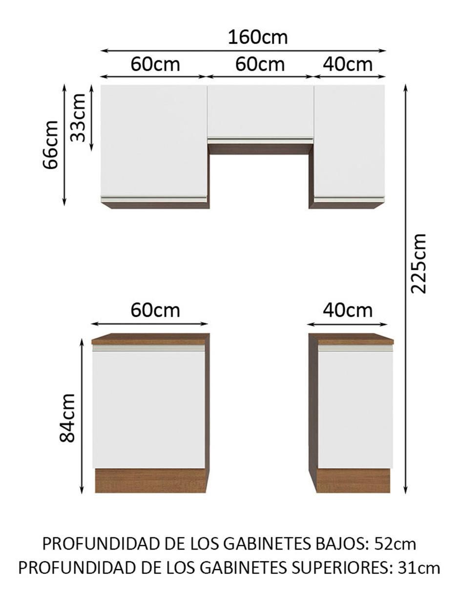 Cocina integral Madesa Glamy