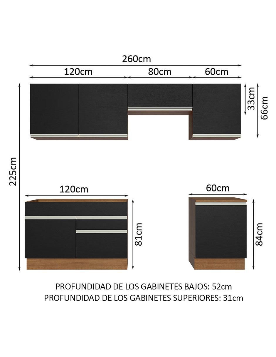 Cocina integral Madesa Glamy