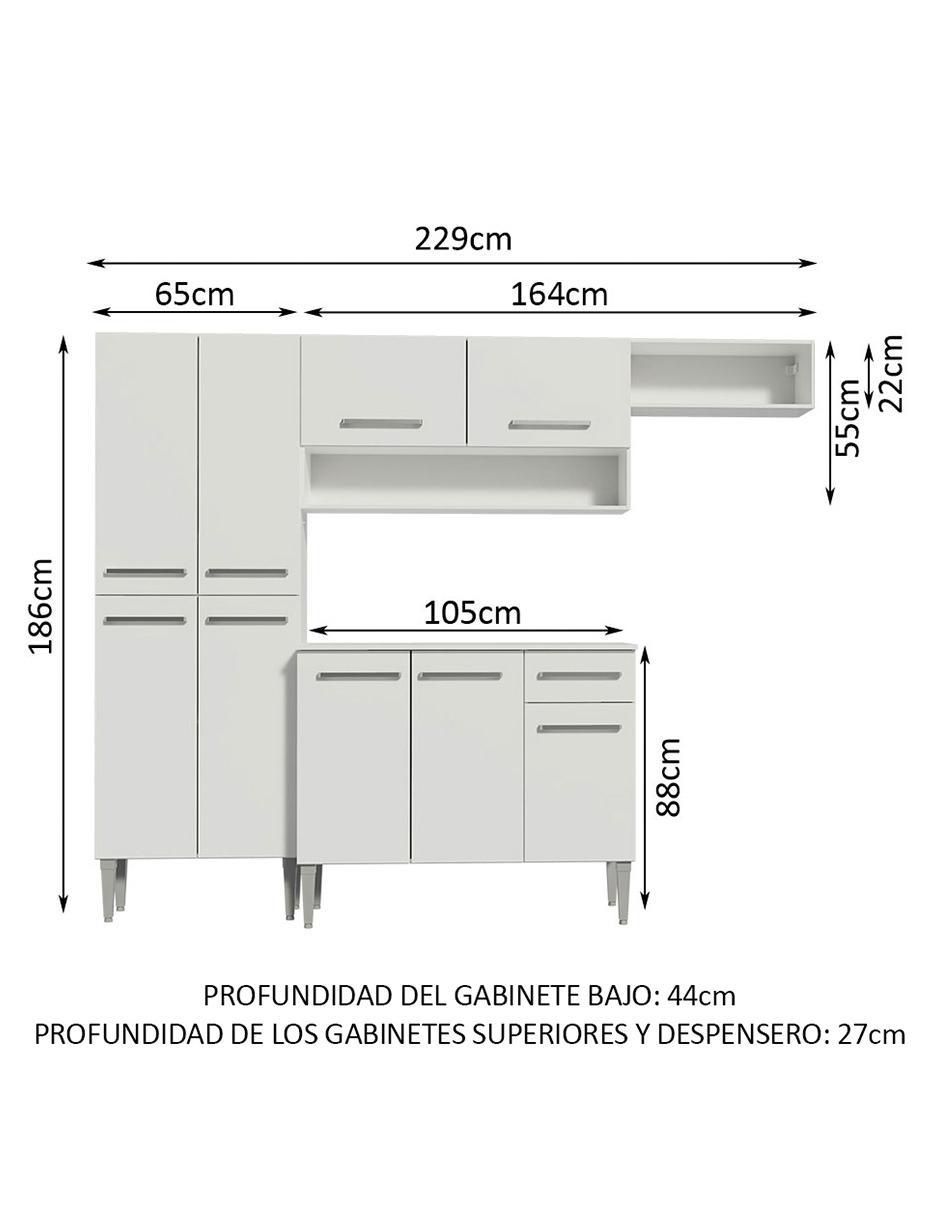 Cocina integral Madesa Emily Top