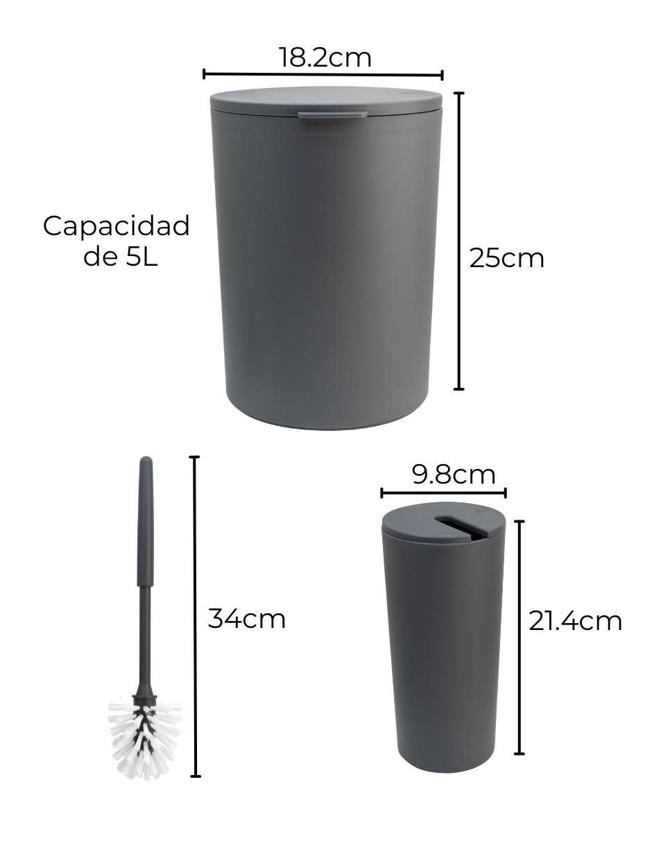 Juego de accesorios para baño Coza 3 piezas 8