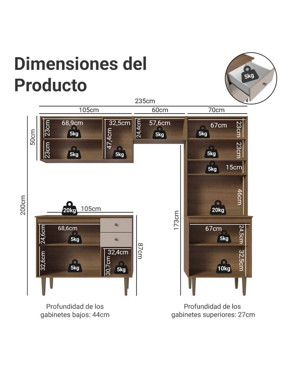Cocina integral Madesa Gourmet