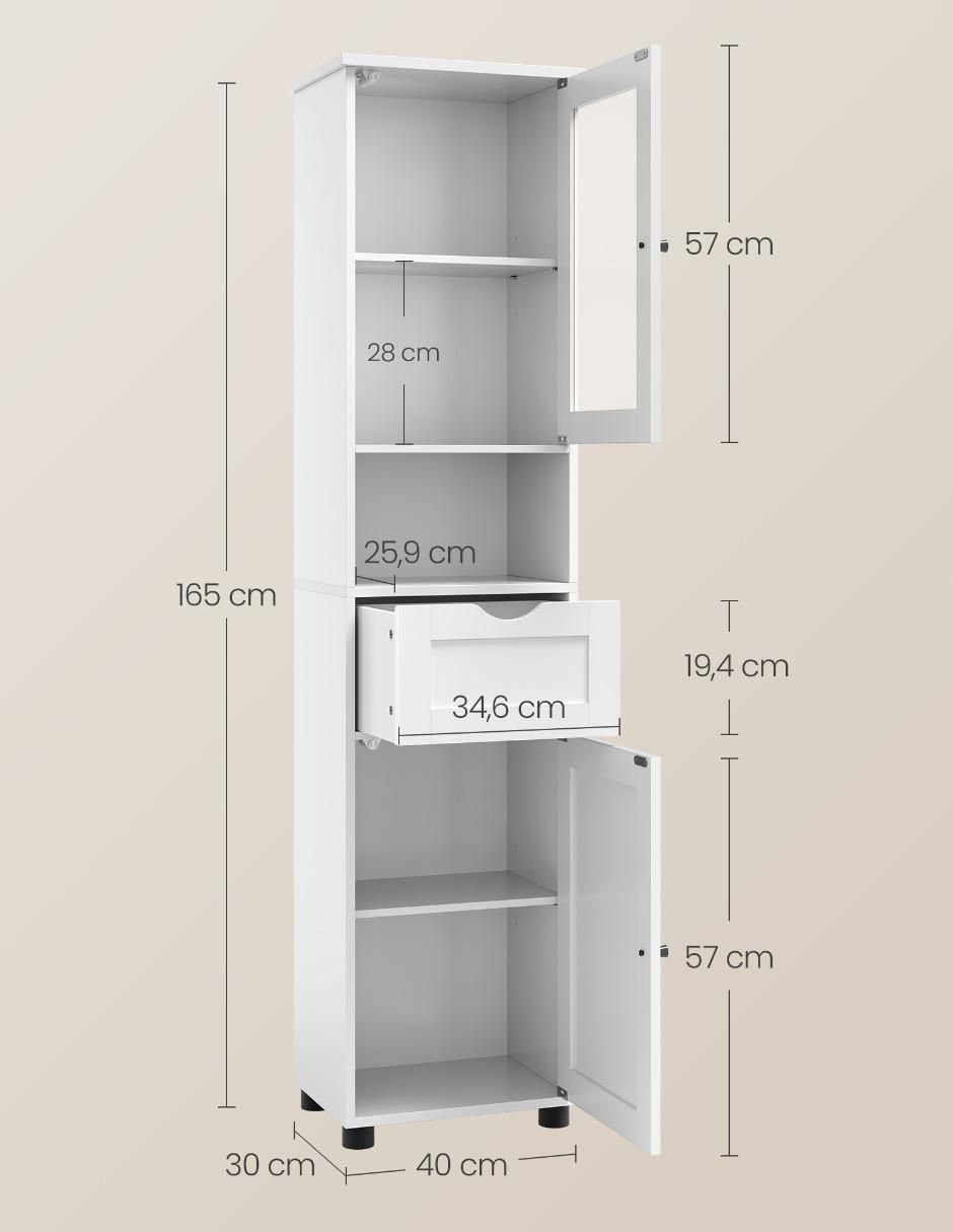 Torre de baño Songmics Home Sofie MDF
