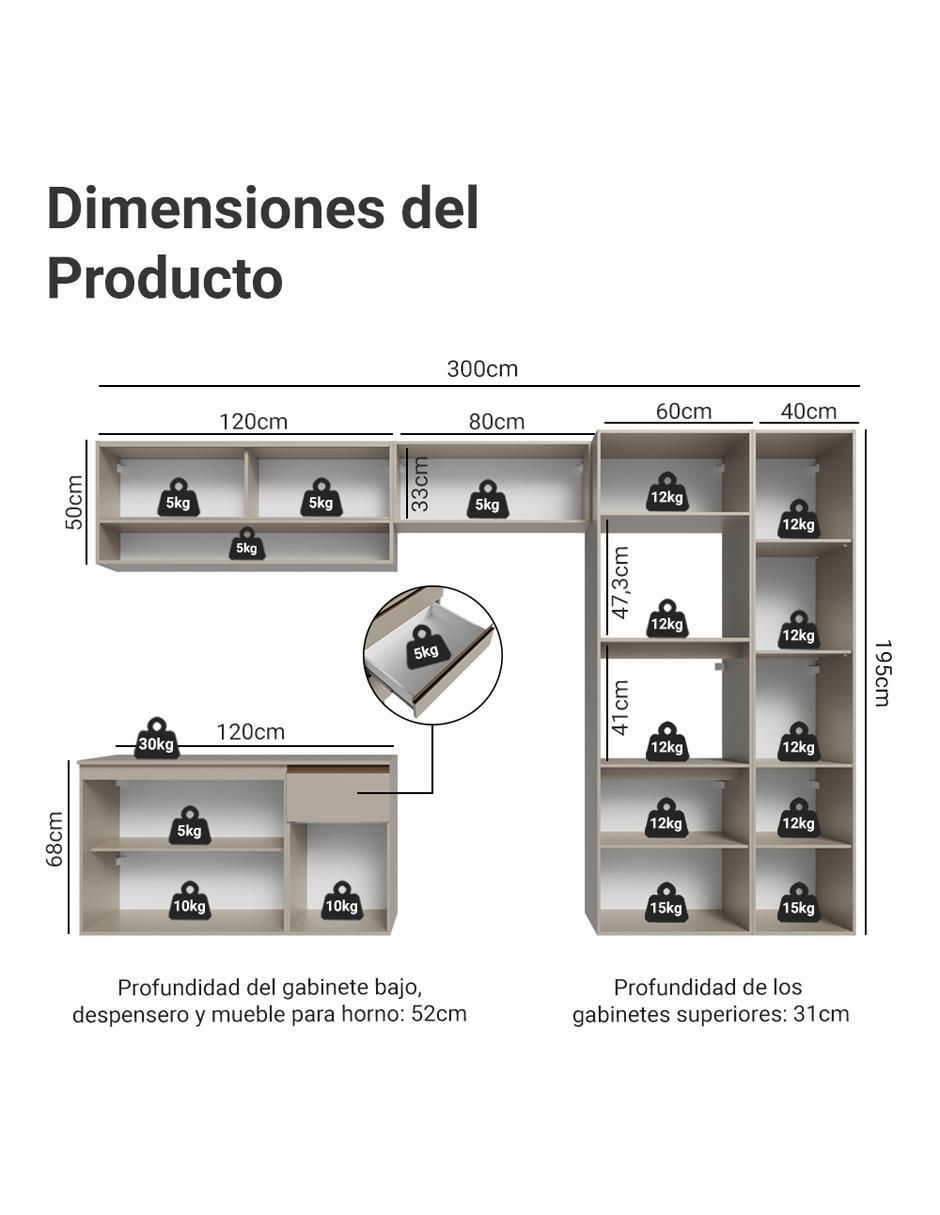 Cocina integral Nice 12