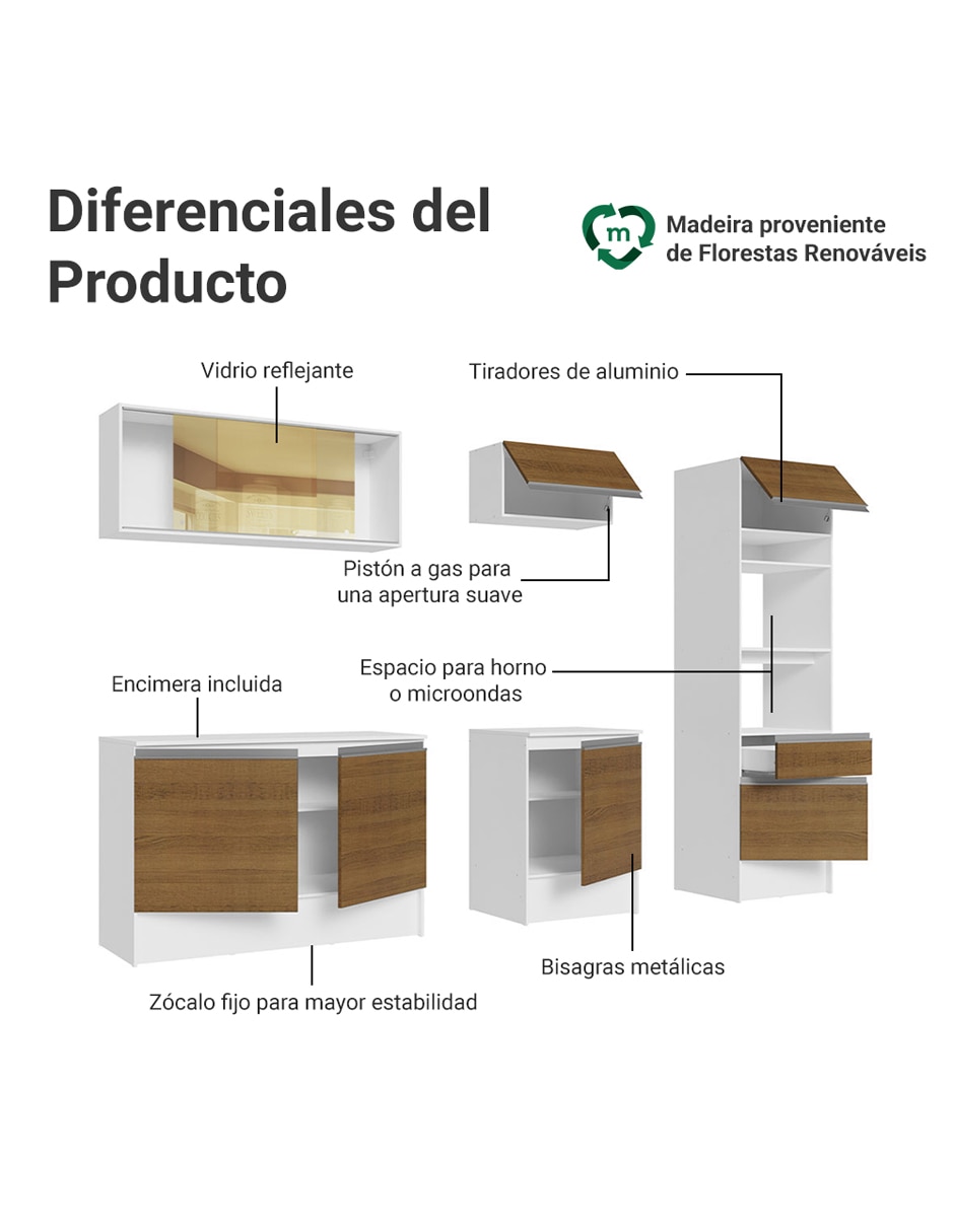Cocina integral Madesa Diamante