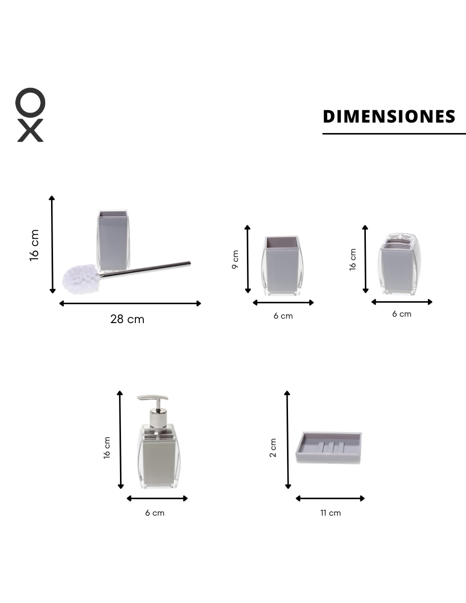 Juego de accesorios para baño 5 piezas 11