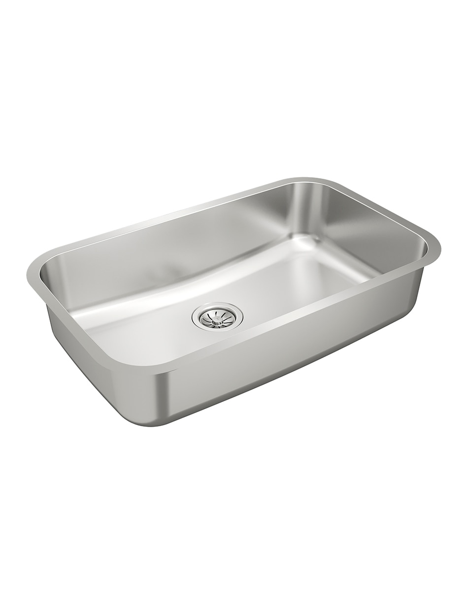 Tarja 1 tina de acero inoxidable con escurridor be 74.43 / tu 31.9