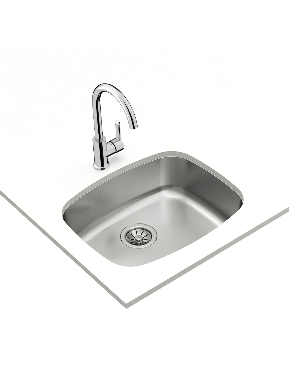 Tarja 1 tina de acero inoxidable Square 50.40 TG B
